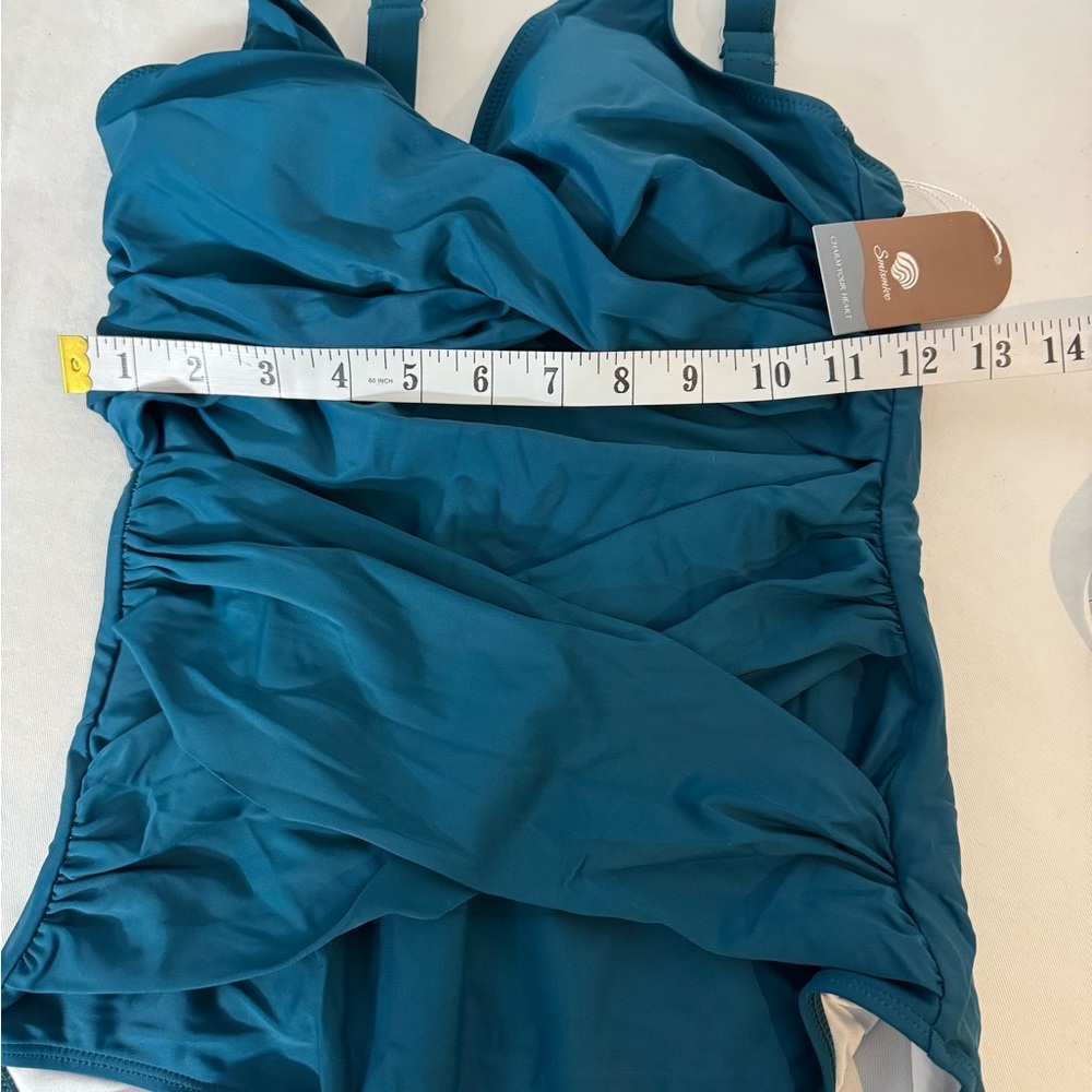 SMISMIVO Tummy Control Women's Swimsuits Slimming One Piece Bathing Suit Retro S - Picture 6 of 7